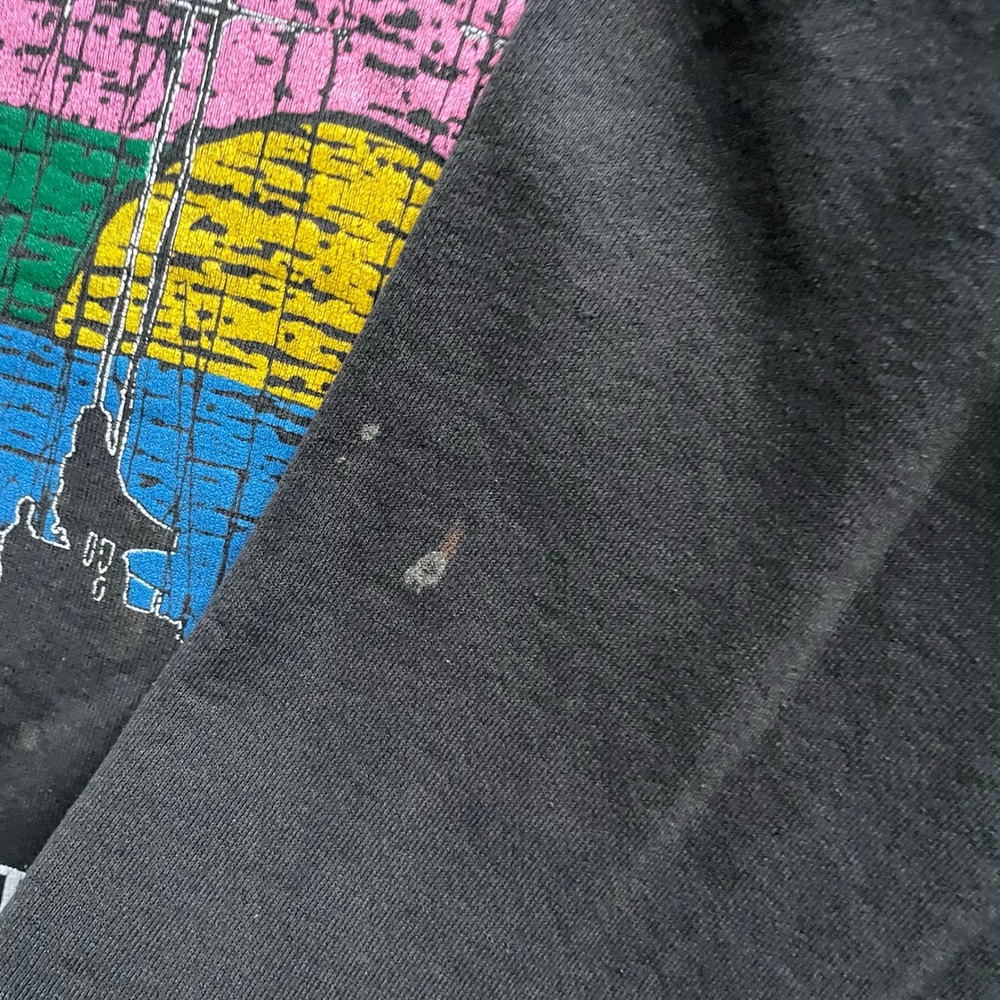 Vintage Hilton Head Island Graphic Sweatshirt Mens XL Black 80s - Picture 4 of 7